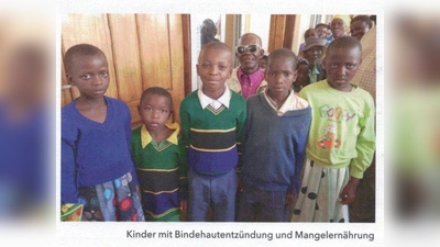 Kinderkrankenhaus Peramiho in Tansania mit Mangelernährung und Bindehautentzündung. (Bild: Sibylle Scharnagl)