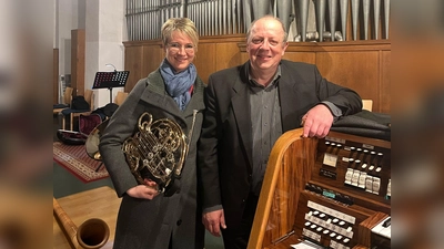 Die beiden Akteure der Abendmusik, Susanne Jankowiak und Michael Koch. (Bild: Sarah Koch)