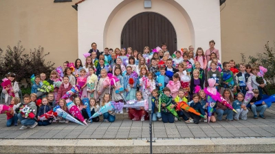 1. Schultag für die neuen Erstklässler. (Bild: Wild Holger)