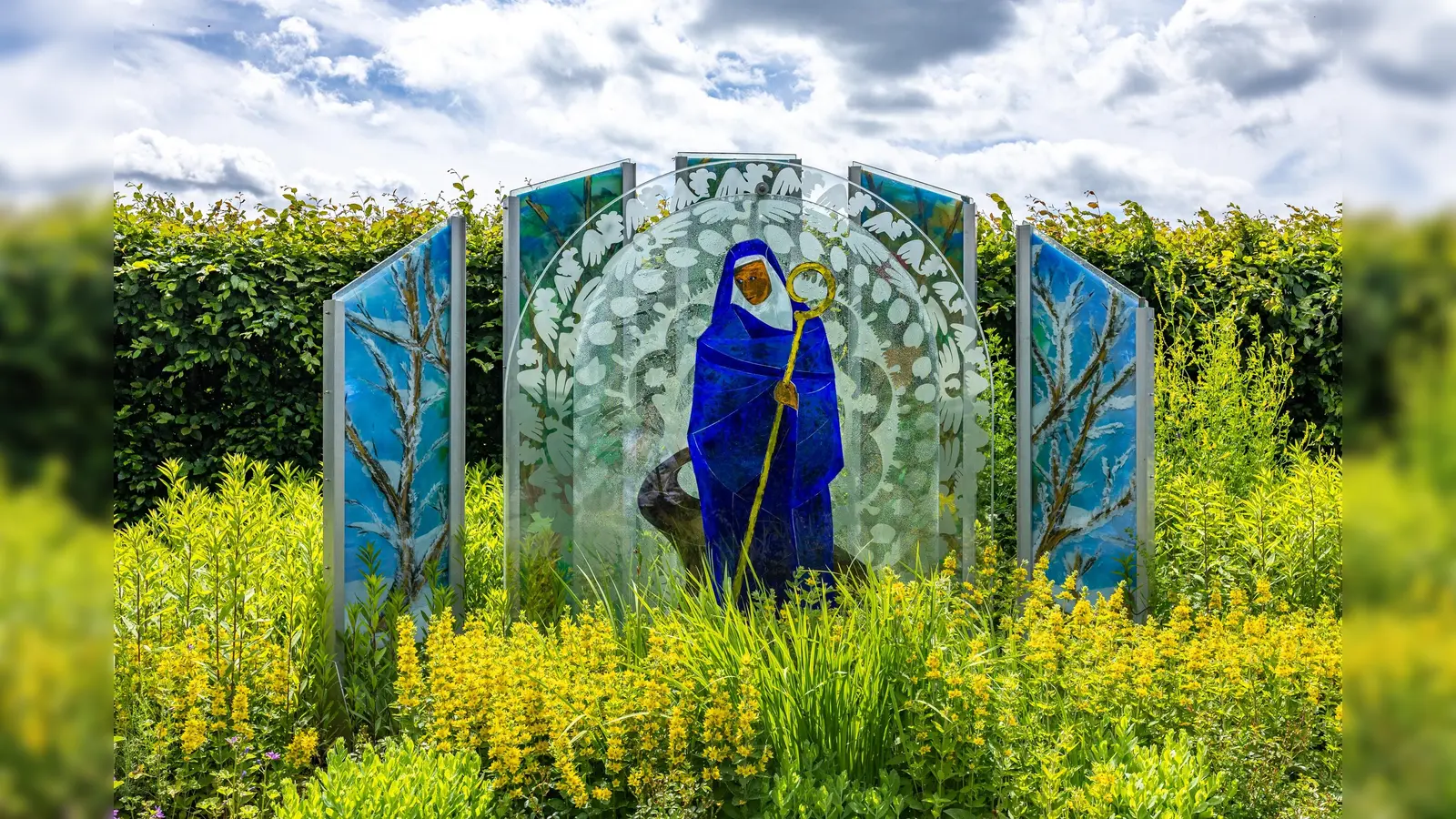 Hildegard von Bingen-Beet im Kloster-und Naturerlebnisgarten. (Bild: Tanja Schedl)