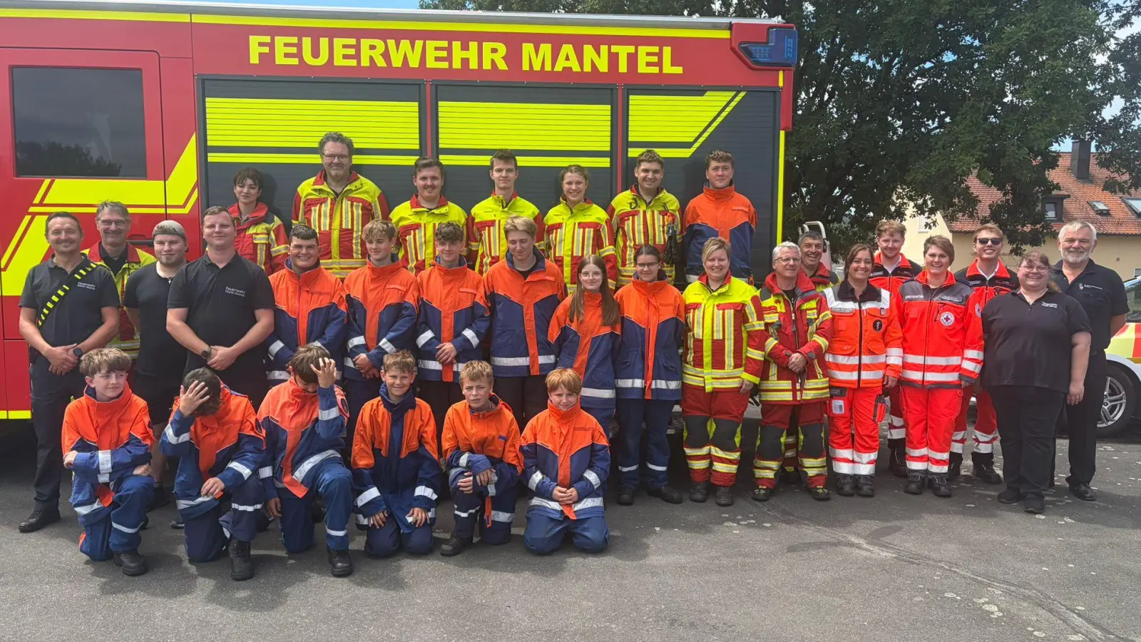 FF Mantel - Jugendfeuerwehr Mantel - HvO-Haidenaabtal - BRK Weiden/Neustadt - Ulrich Kraus (re.) (Bild: Anita Günther)