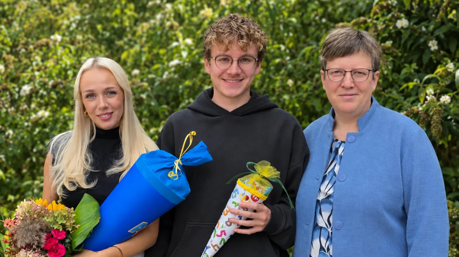 Die neuen Lehrkräfte Alexandra Küster, Benedikt Moder und Monika Stahl (von links) (Bild: Benno Nitsch)