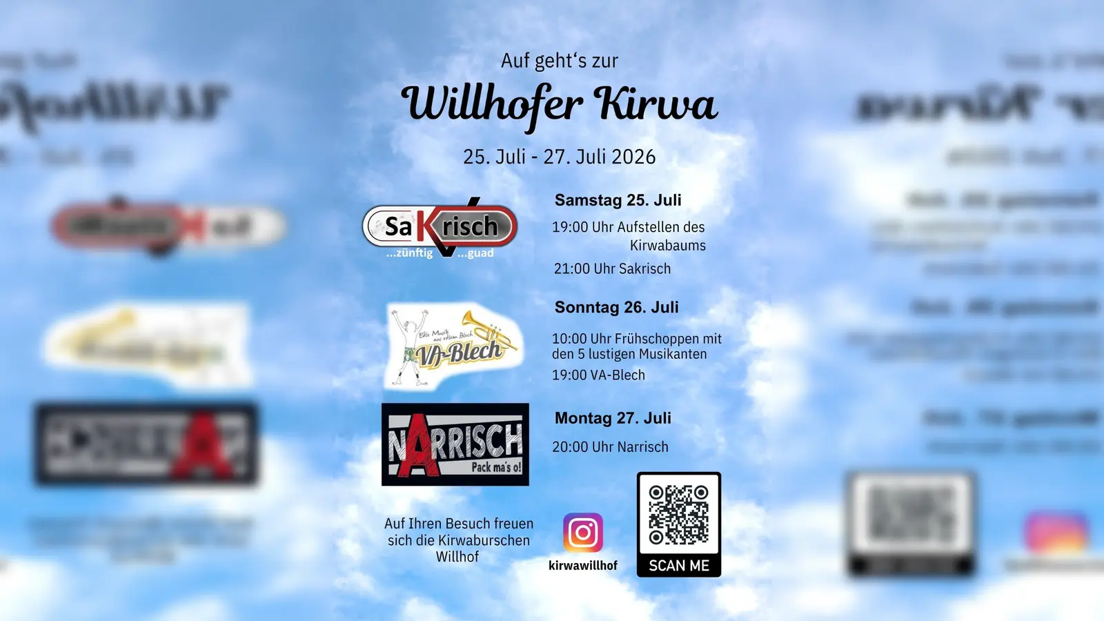 Die Willhofer Kirwa bietet drei Tage lang ein abwechslungsreiches Programm. (Bild: QUELLE UNBEKANNT!)
