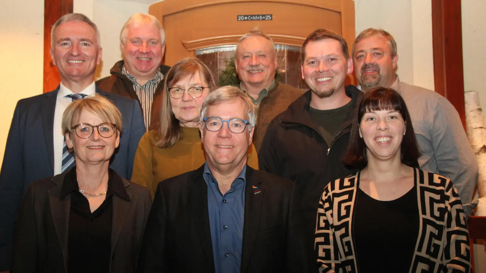 Die Vorstandschaft. (Bild: Klaus Hernes)