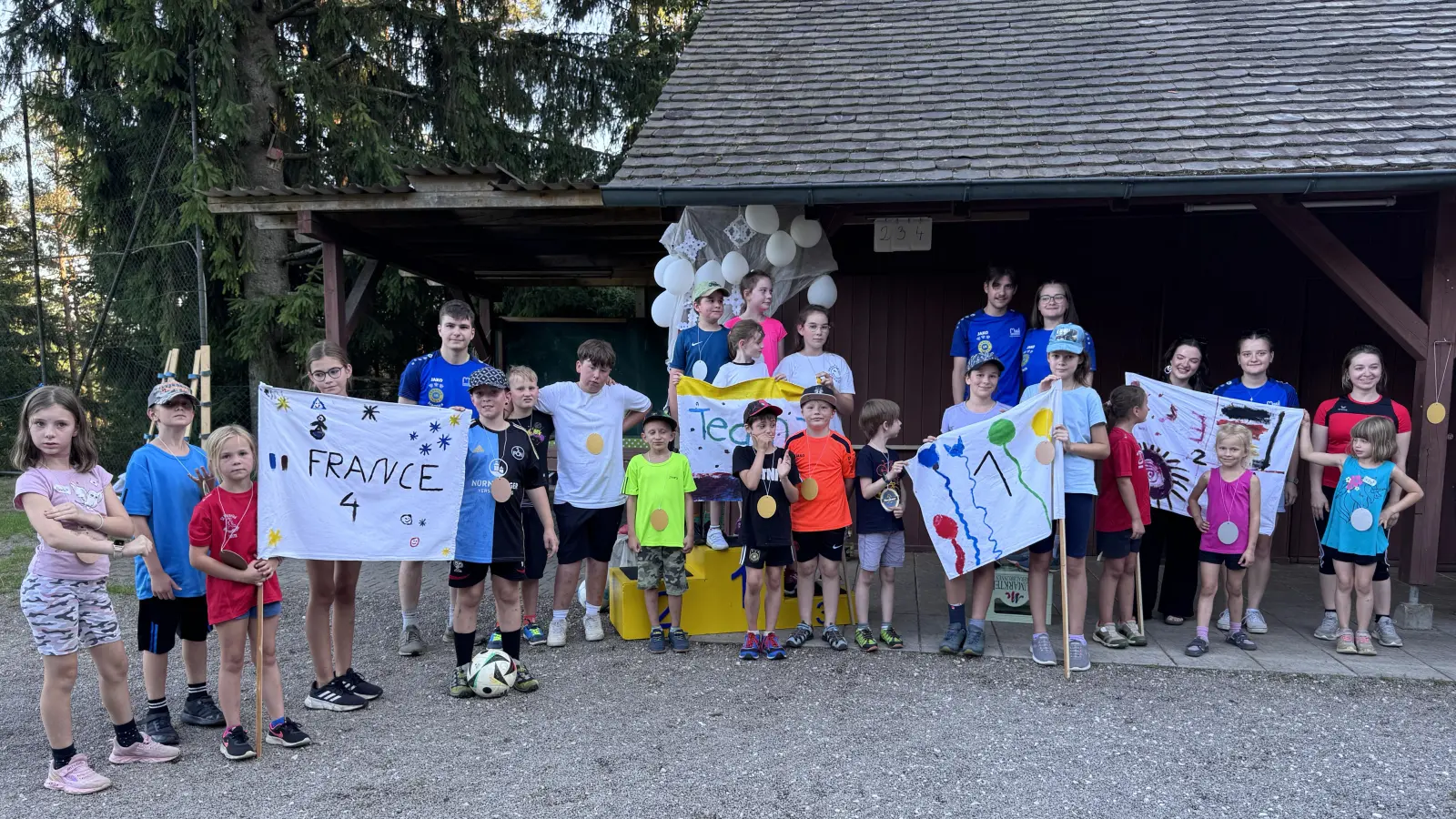 Zum Abschluss wurde der Medaillen-Spiegel ausgewertet (Bild: Leonie Bodendörfer)