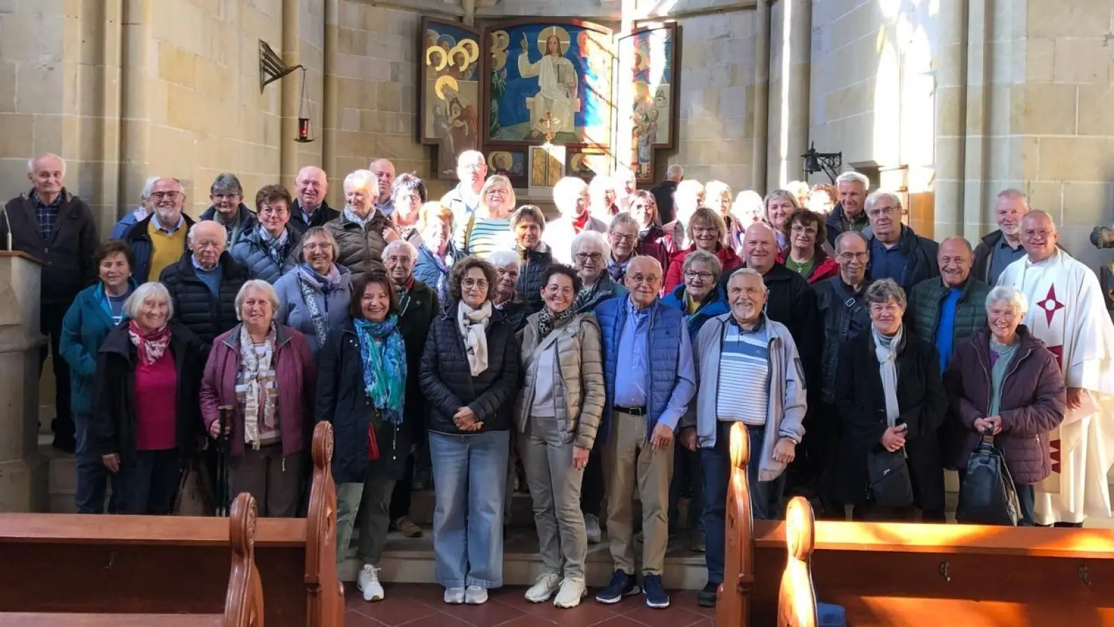Die Reisegruppe aus den kath. Pfarreien Neukirchen, Pommelsbrunn und Heldmannsberg (Bild: Roland Klein)