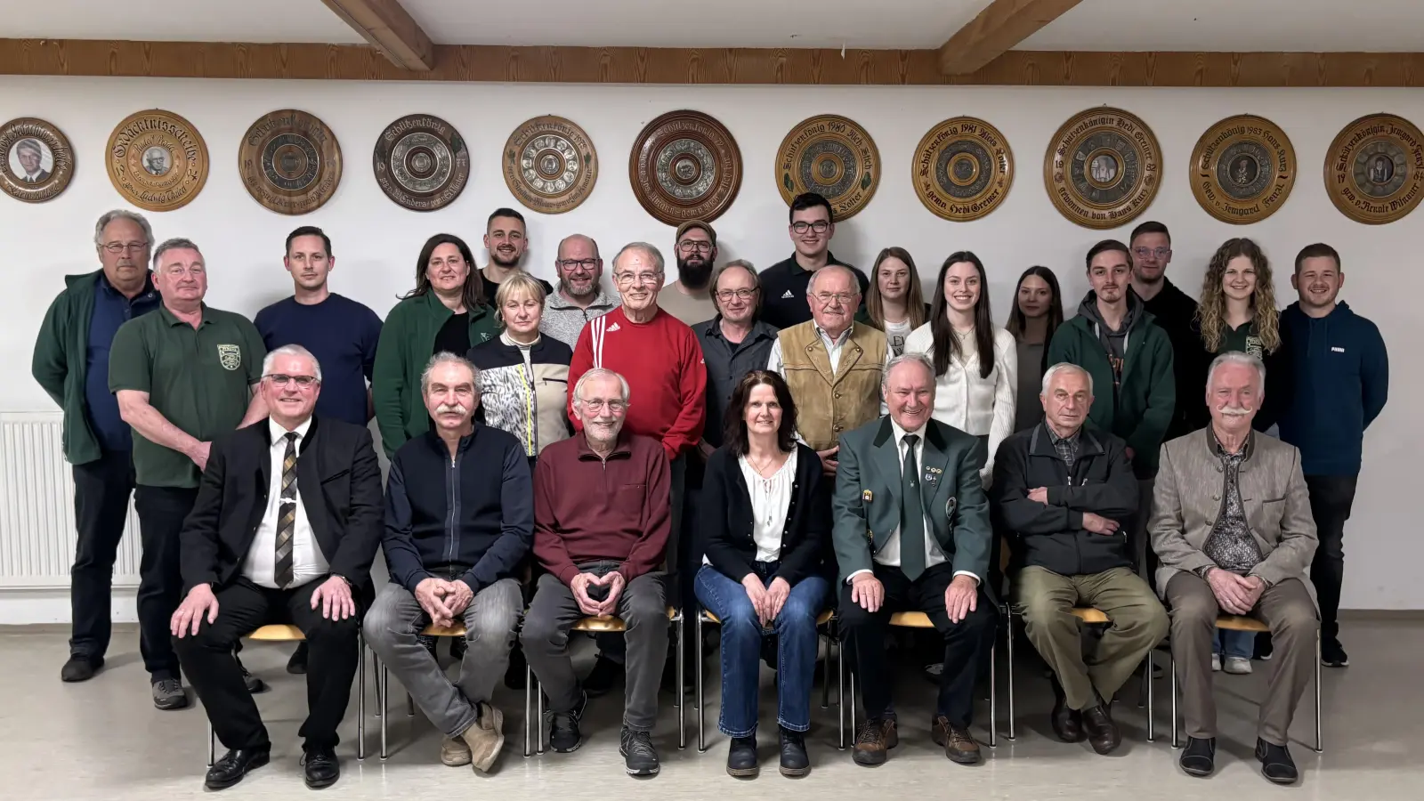 Das neue gewählte Führungsteam bei den Stadtschützen.  (Bild: Karin Ruhland)