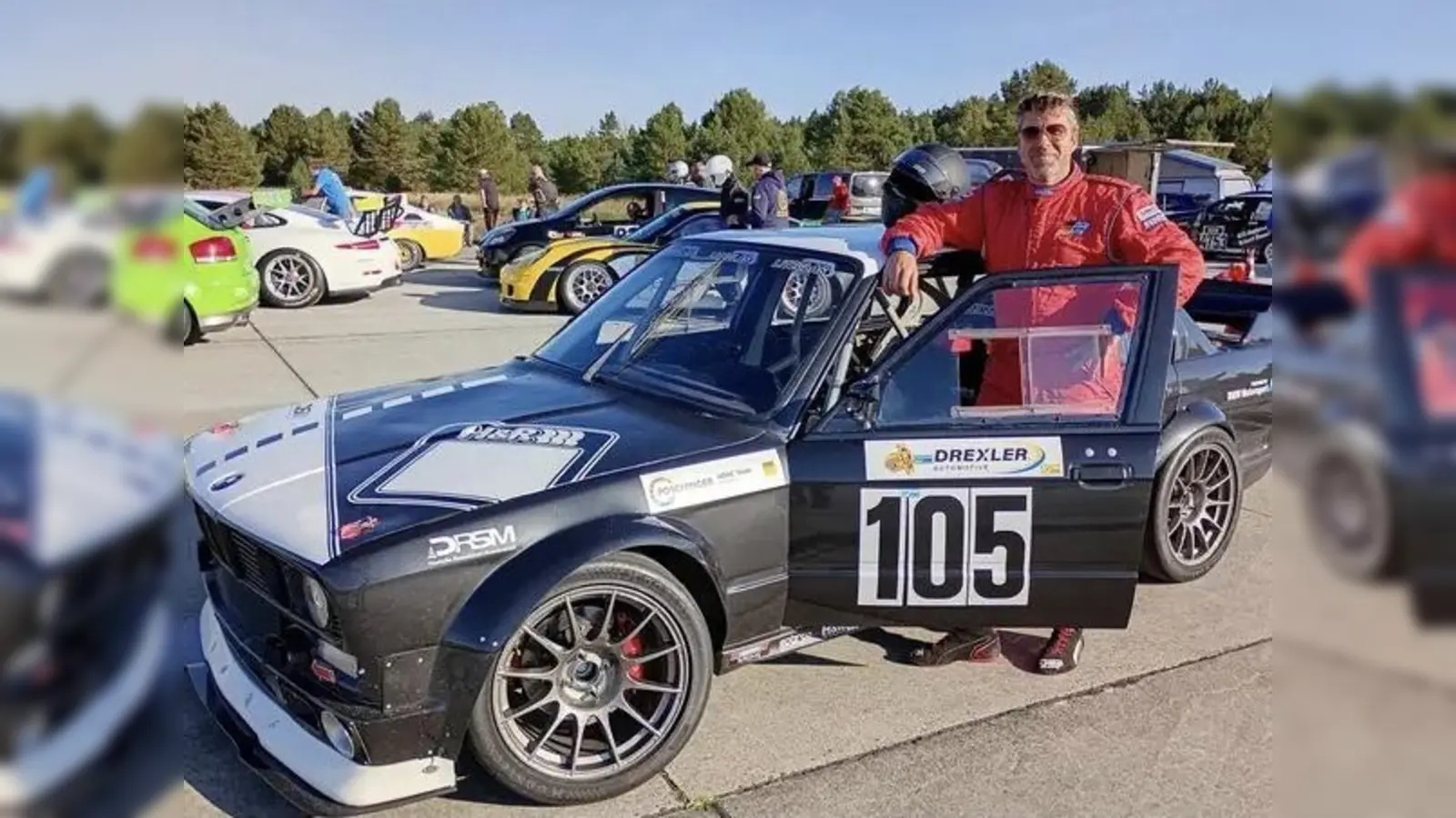 Gesamtsieg beim DMSB Slalom des ADAC Naila Tobias Merkl (AC Friedenfels) auf BMW 325i (Bild: Karl-Heinz Dietrich)