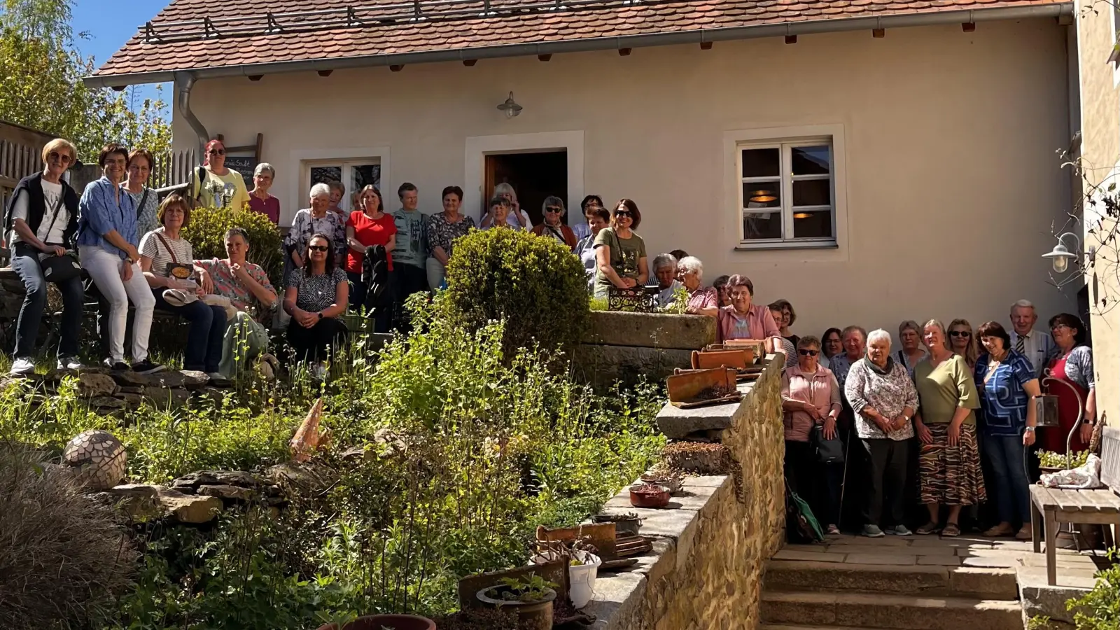 Gruppenbild in der Klostermühle (Bild: Martina Graf)