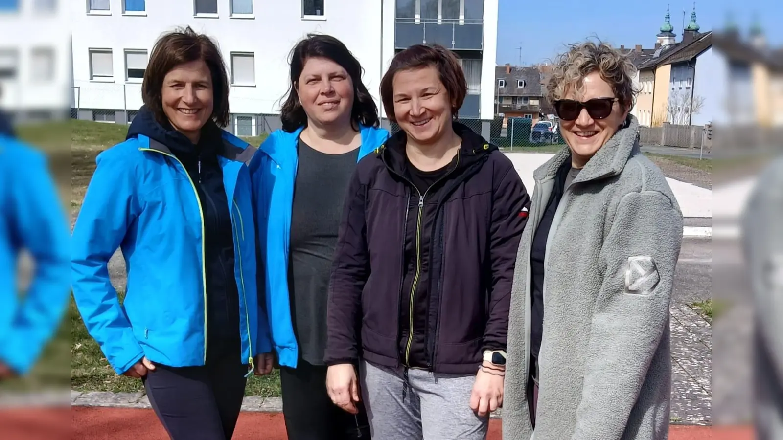 Die neuen Sportabzeichenprüferinnen von links: Kerstin Dellner, Sabine Robl, Birgit Fischer und Anita Gschwend. (Bild: Werner Selch)