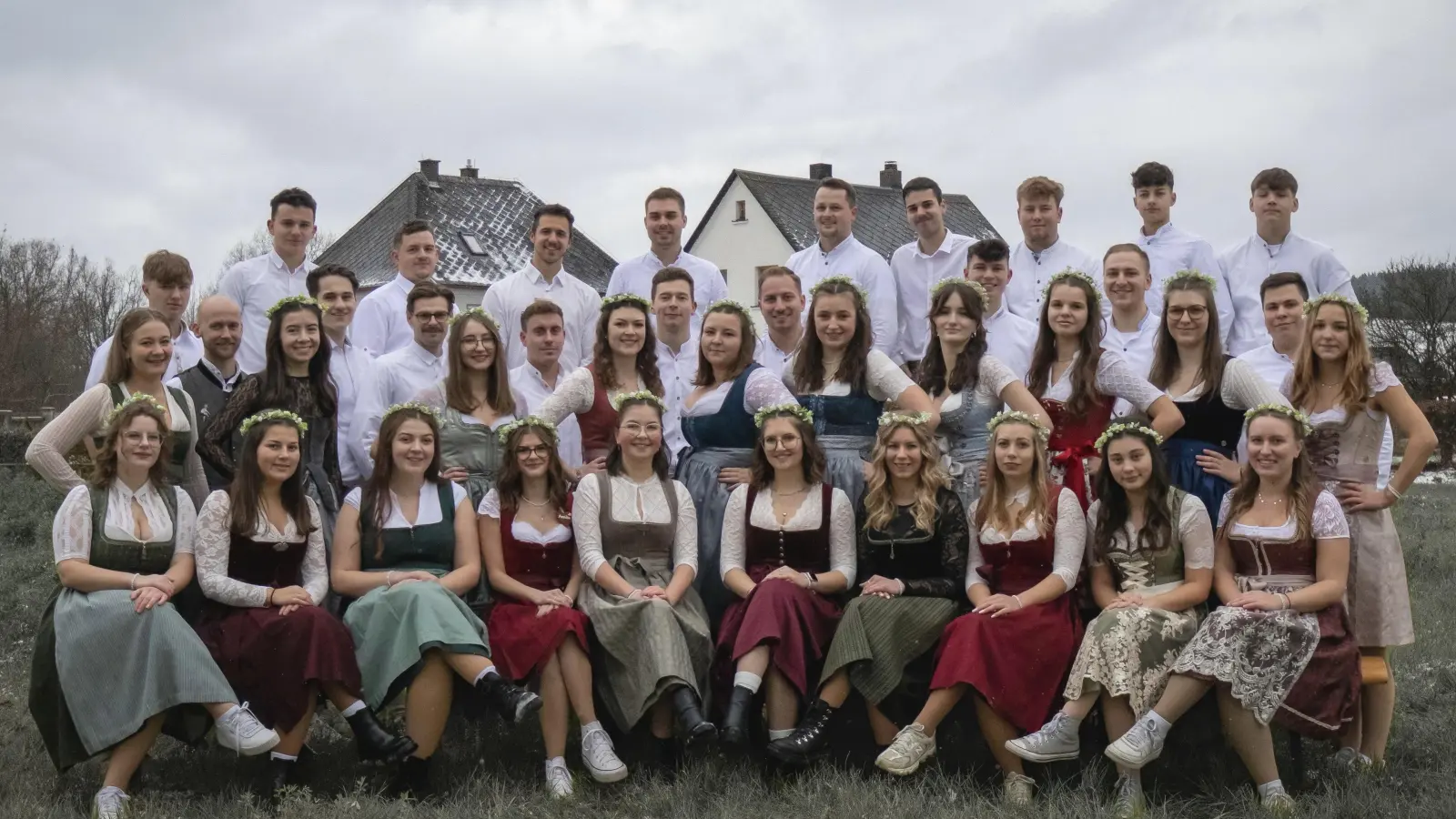 Gruppenbild der Kirwapaare 2024. (Bild: Philipp Forster)