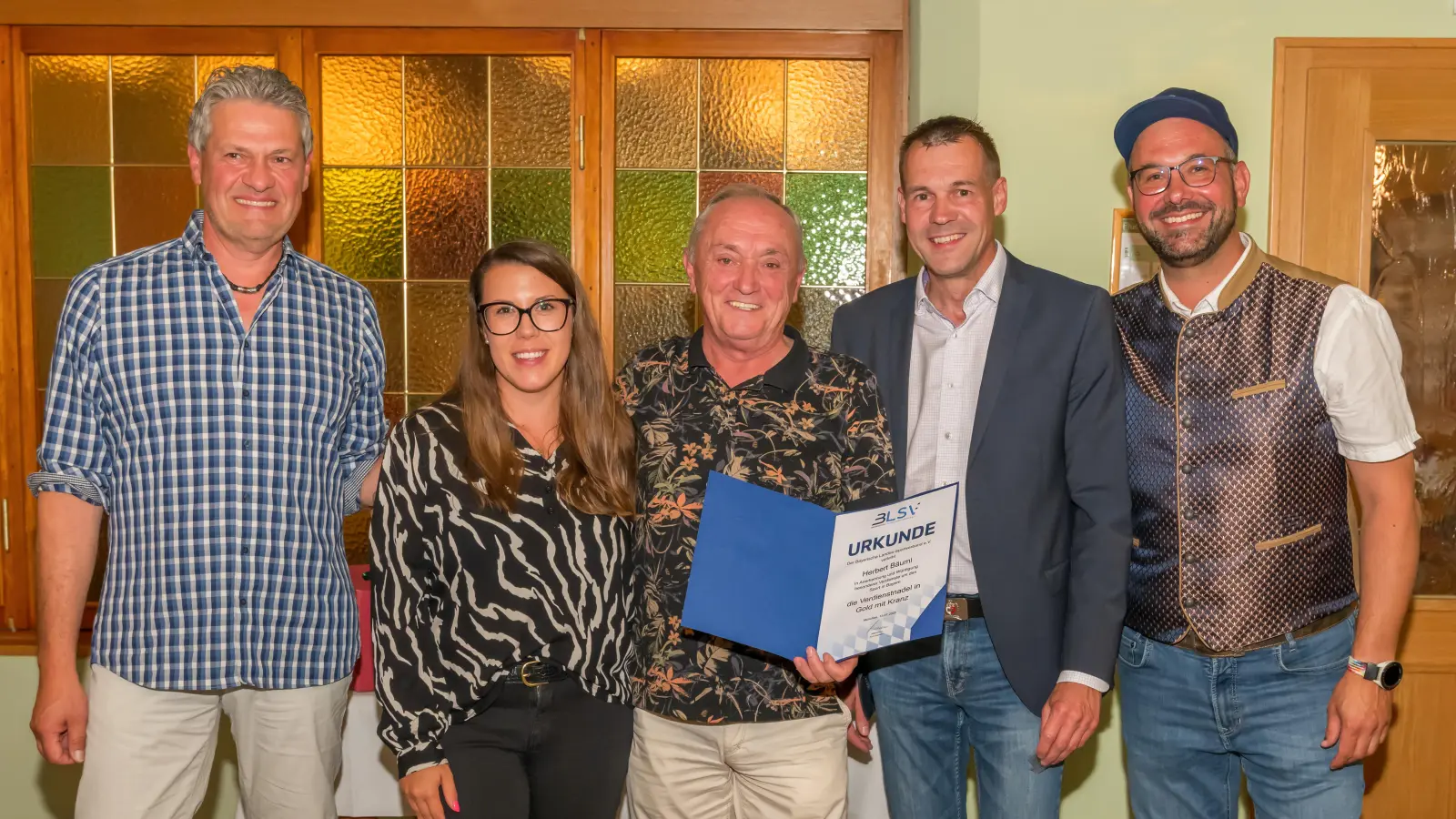 Ehrung Herbert Bäuml (Bild: Wolfgang Schwamberger)