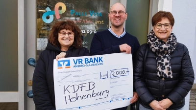 Spendenübergabe. (Bild: Klaudia Nießl)