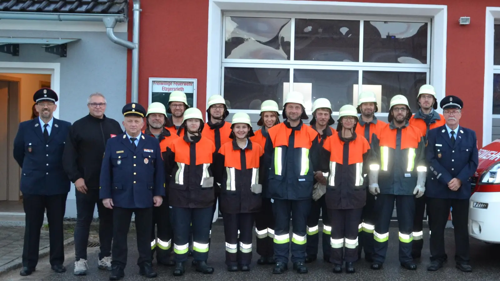 Hervorragende Leistungen und Einsatzbereitschaft zeigte die neue Lösch-Gruppe der Feuerwehr Etzgersrieth. (Bild: Peter Garreiss)