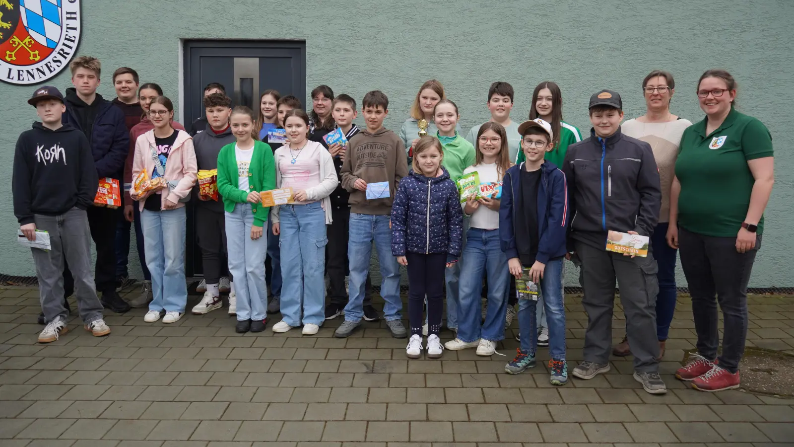 Die Gewinner des Jugendgaudischießens in Lennesrieth (Bild: Lena Kellner)