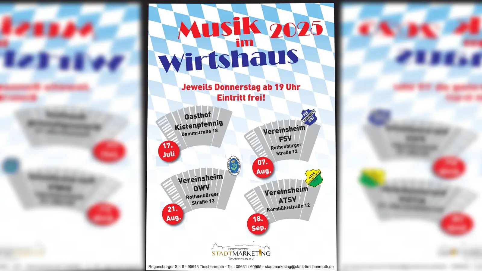 Veranstaltungsreihe „Musik im Wirtshaus” des Stadtmarketing Tirschenreuth e.V. (Bild: Stadtmarketing Tirschenreuth e.V./Johannes Möstl)