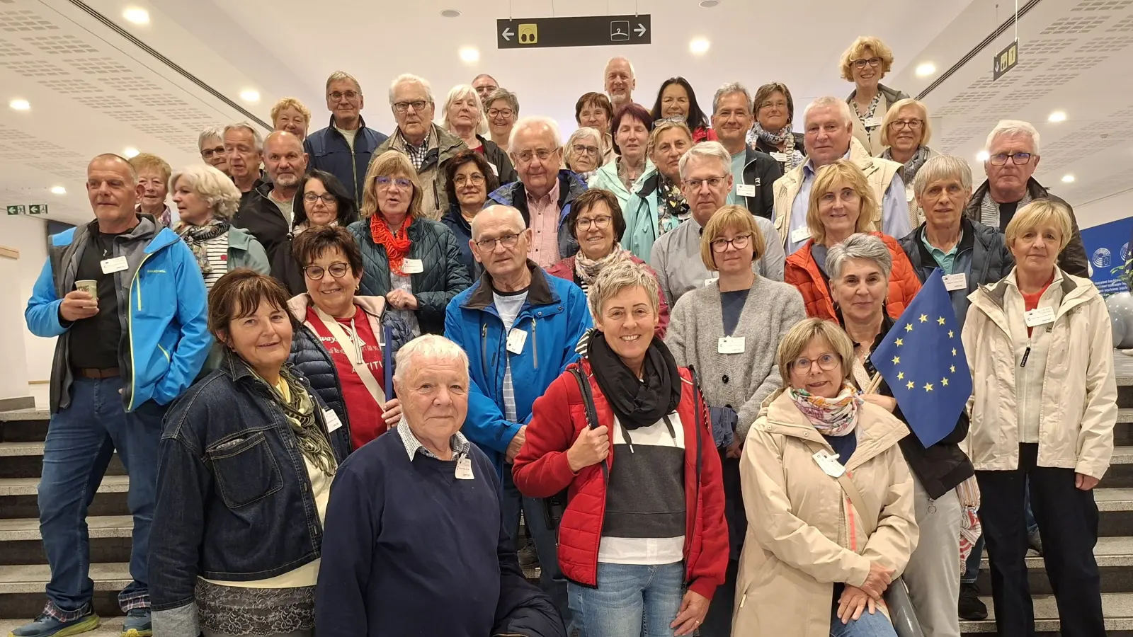 Interessantes zur EU erfuhr die Reisegruppe bei der Führung im EU-Parlament. (Bild: Lothar Trager)