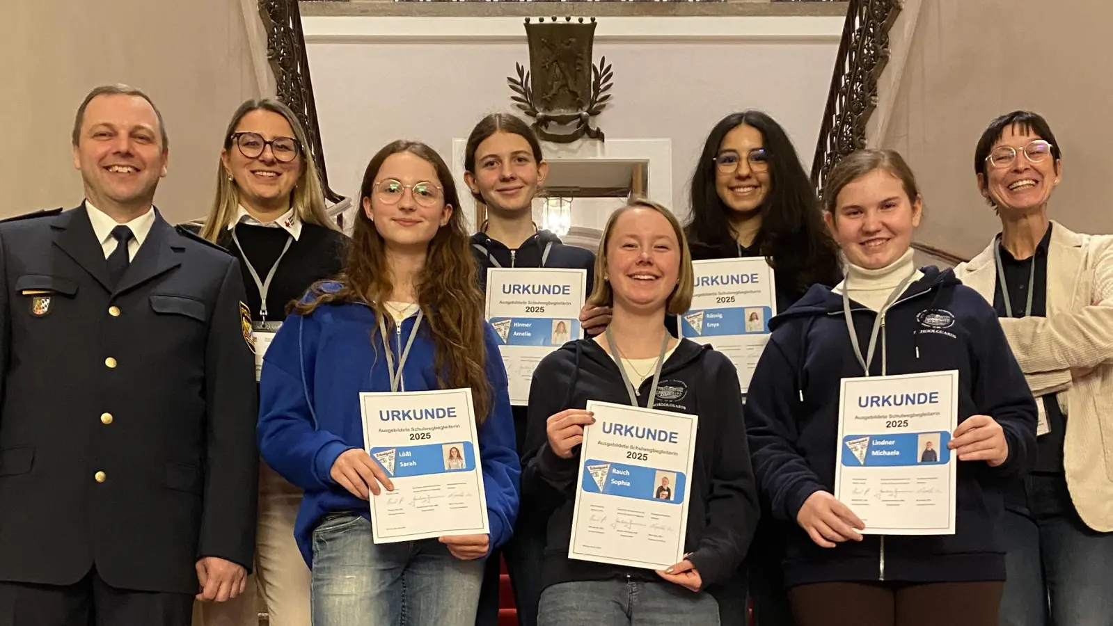 Ehrung der Elly-Schoolguards im Landtag durch Innenminister Herrmann  (Bild: Doris Weigl)