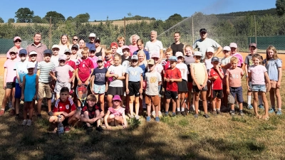 Das Ferienprogramm des TC war „der Hammer”. 49 Tenniscracks waren dabei. (Bild: Franz Völkl)