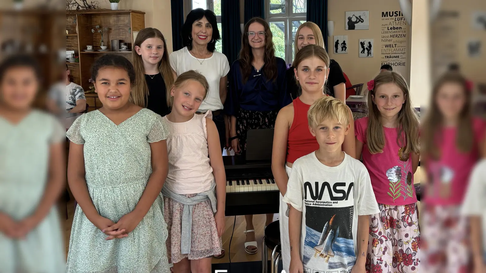 Die Schüler der Musikschule „Fantasie” unterhalten im Maria-Seltmann-Haus. (Bild: Anton Schinhammer/exb)