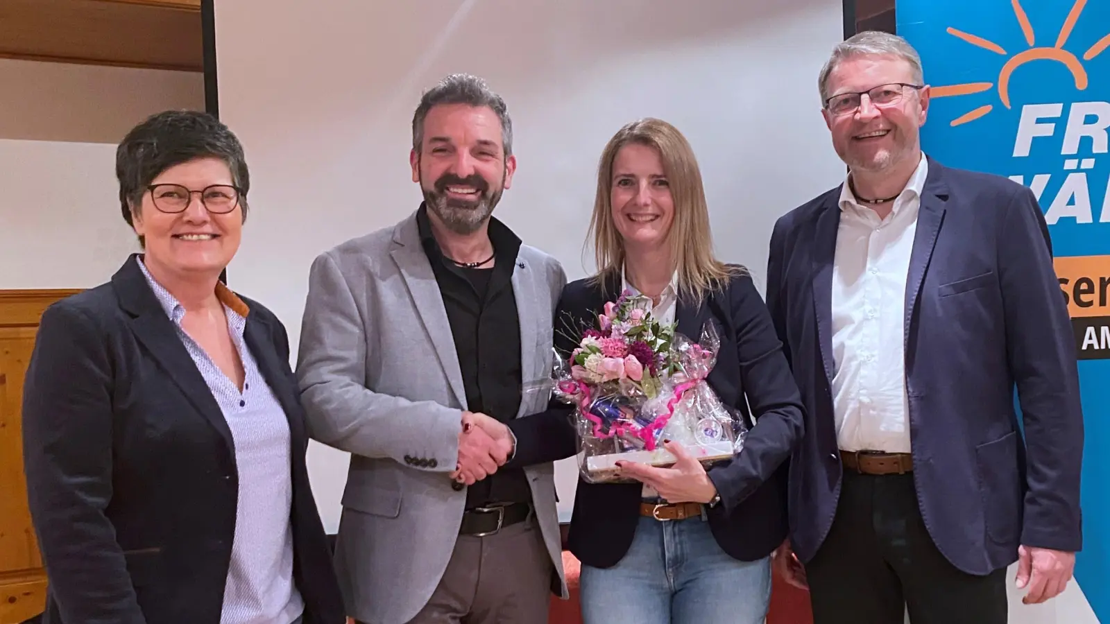 Von links: Karin Fruth, Elmar Halk, Sandra Groth und Hans Martin Grötsch. (Bild: Joachim Gebhardt)