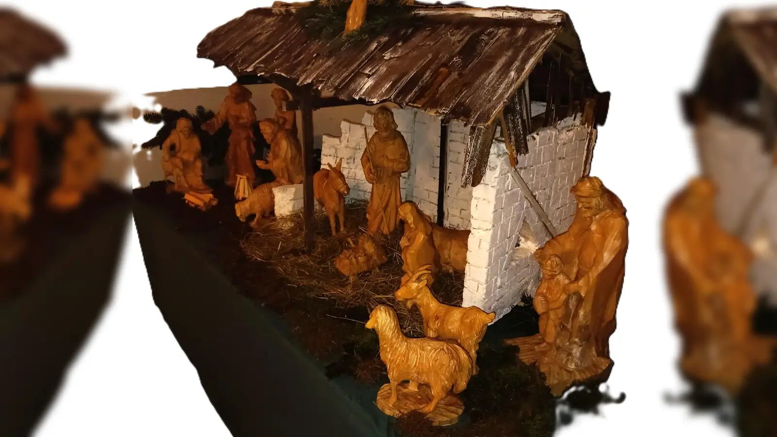 Gestiftete Weihnachtskrippe von Christoph Daubner. (Bild: Bertwin Fleck)