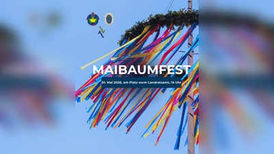 Plakat Neustädter Maibaumfest 2026. (Bild: Ramona Herrmann)