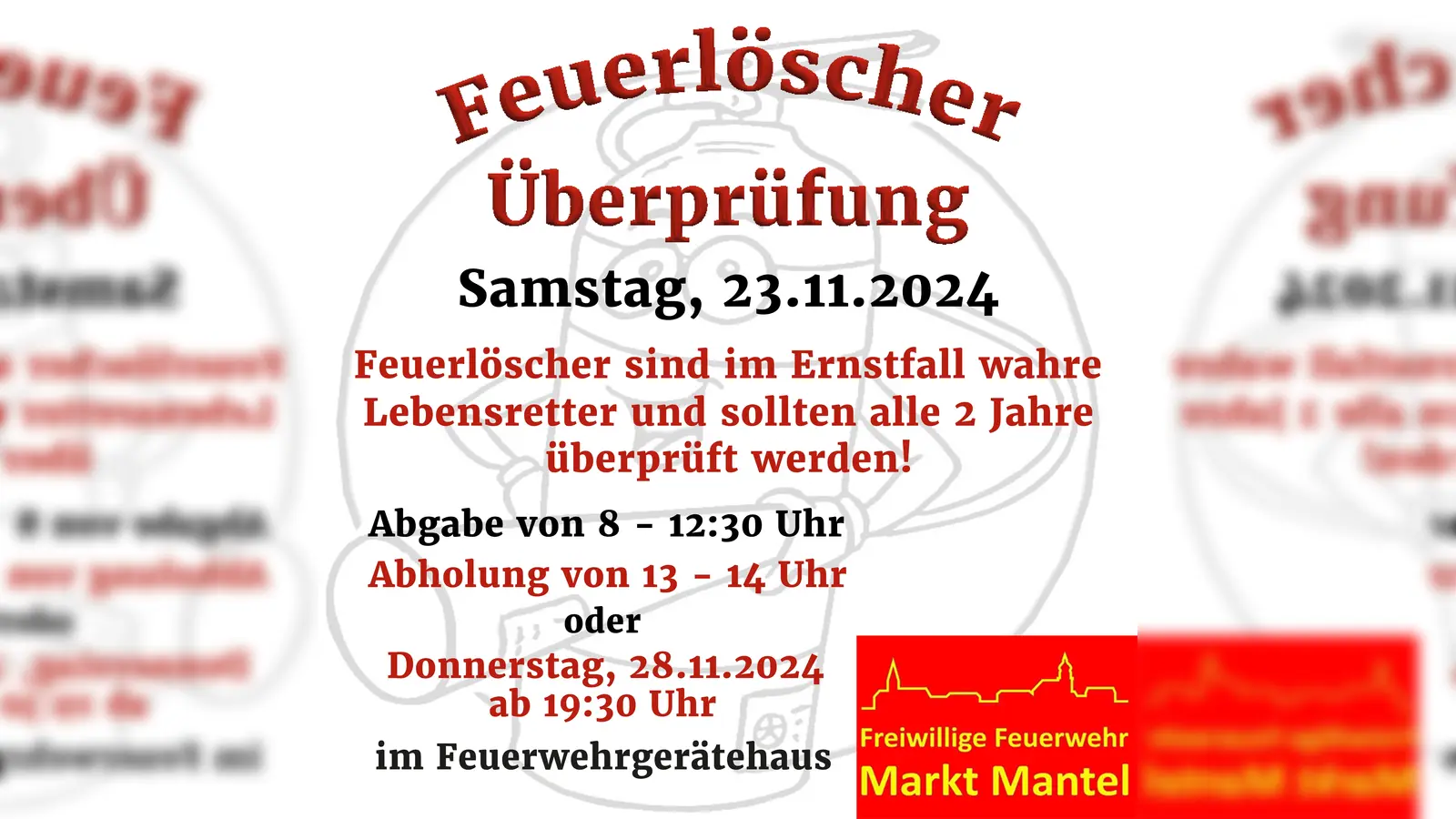 Feuerlöscher-Überprüfung Feuerwehr Mantel (Bild: Anita Günther)