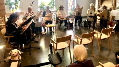 Altenstädter Saitenzupfer Konzert im Seniorenzentrum St. Michael in Weiden (Bild: Hans Joachim Grajer)