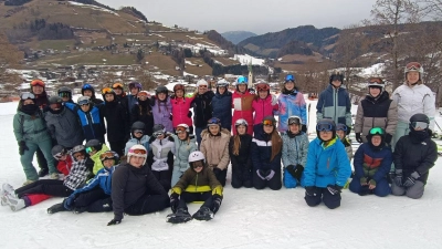 Schüler und Schülerinnen der Realschule Auerbach. (Bild: Jule Zimmermann)