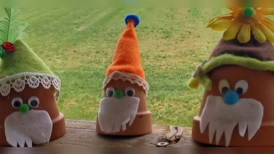 Basteln mit der Frauen-Union Floß im Kreislehrgarten (Bild: Christina Kreuzer)