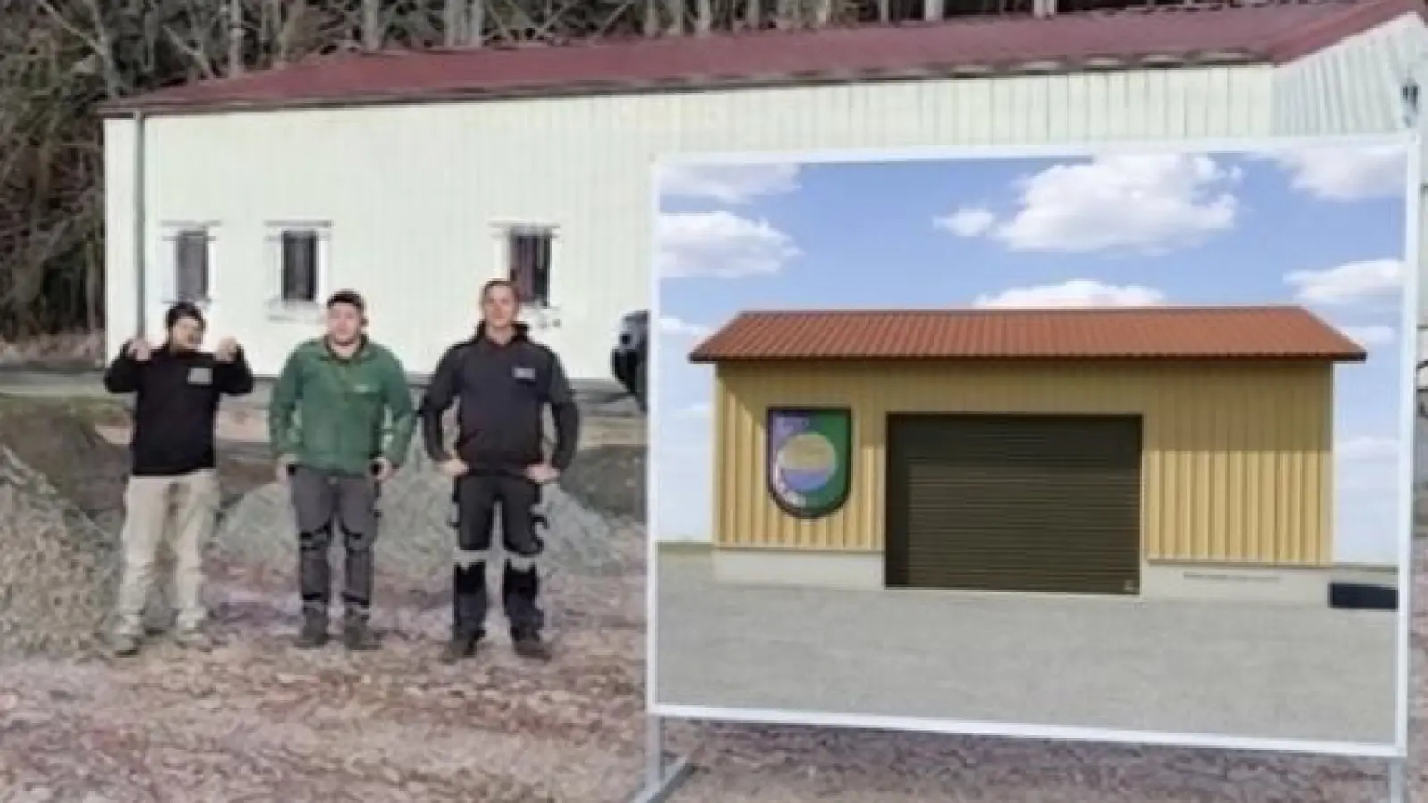 Die Vorbereitungen für den Neubau der Lagerhalle sind bereits gestartet. (Bild: Andreas Malik)