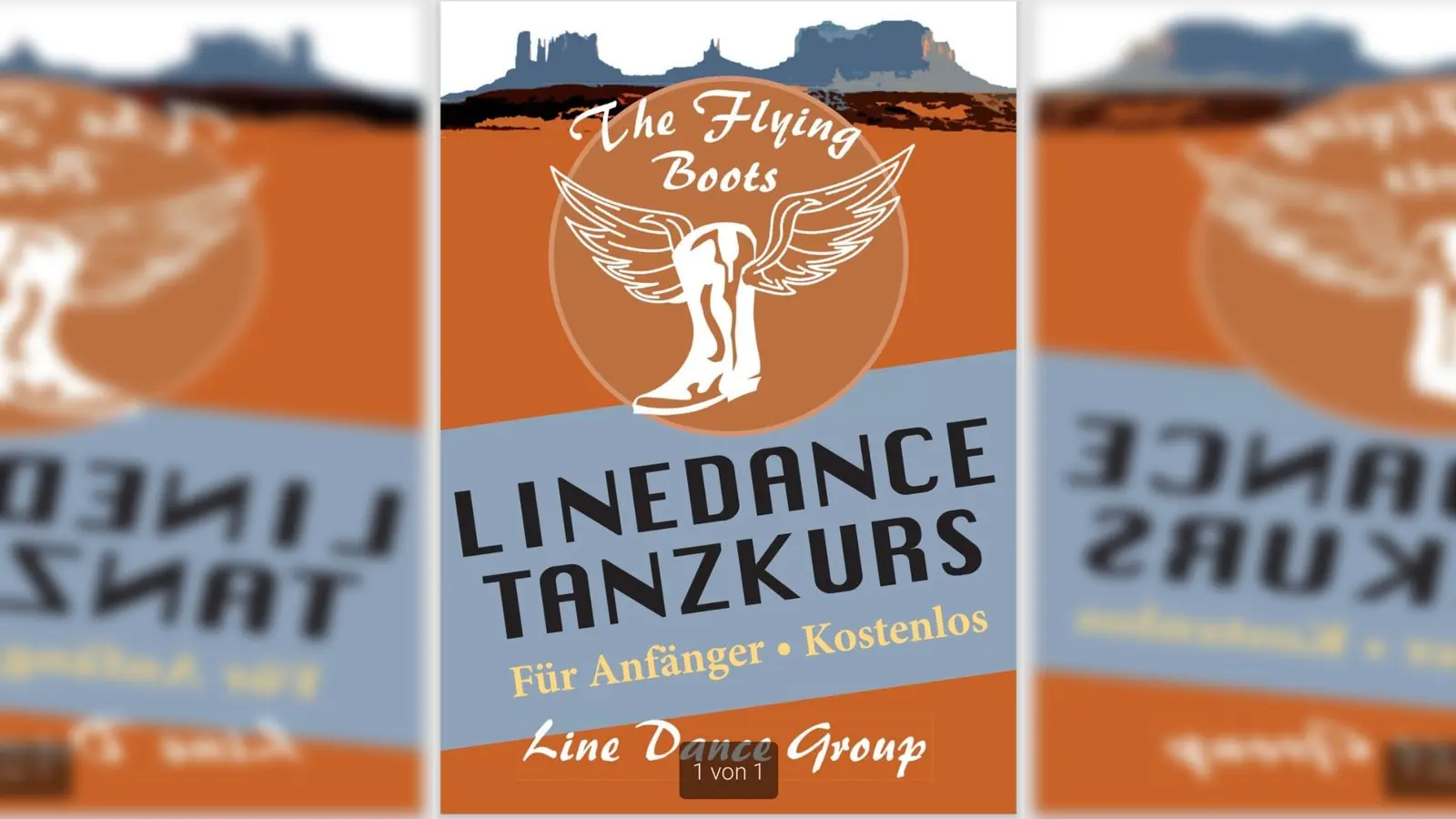 Flyer zum Anfängertanzkurs The Flying Boots Eschenbach (Bild: Veronika Schinner)