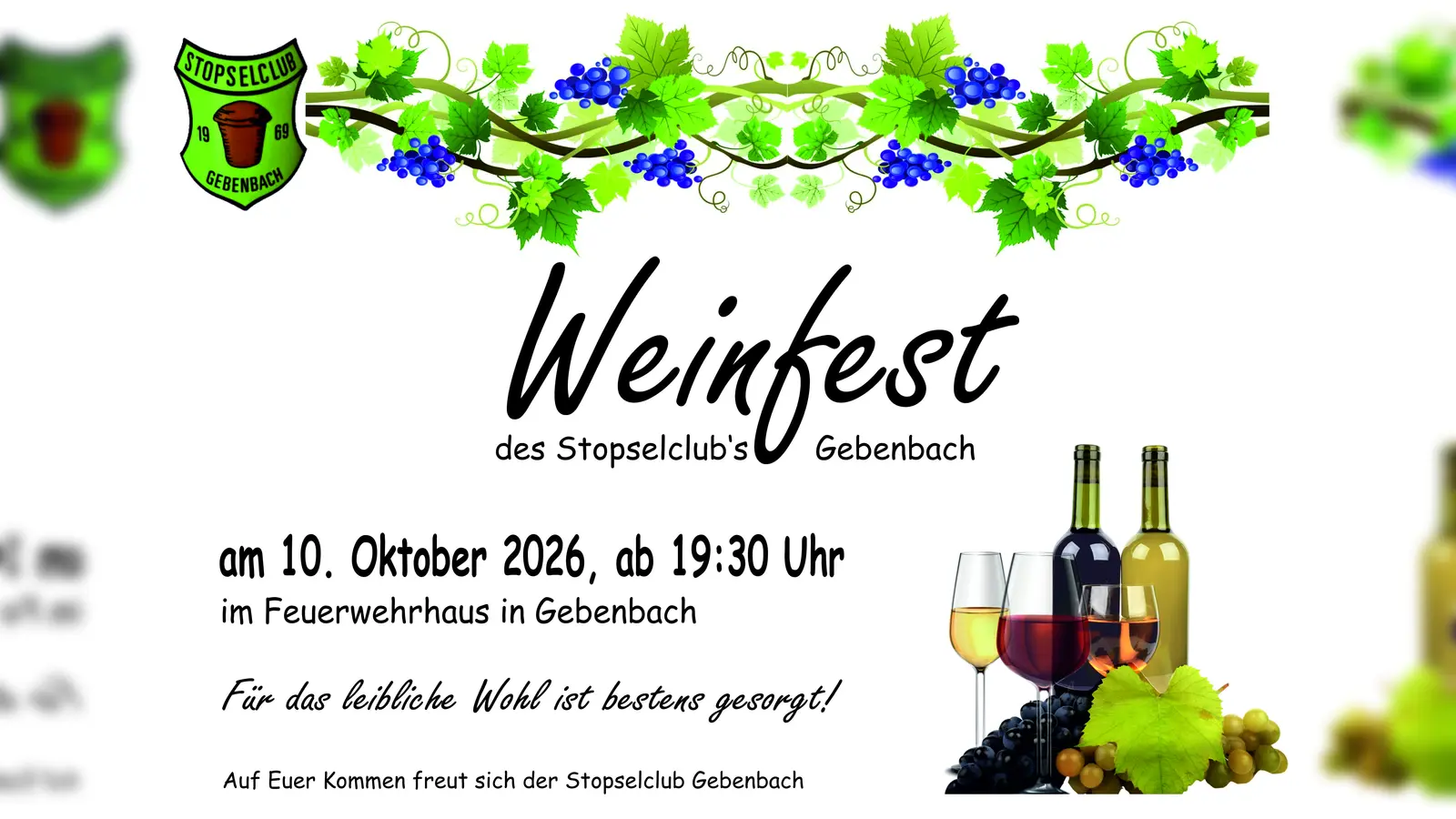 Einladung zum Weinfest (Bild: Seidel, Sonja (StBA Amberg-Sulzbach))