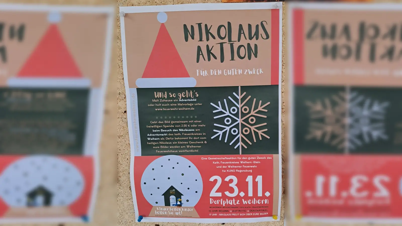 Im Rahmen des Adventsbasar veranstaltet die FF Weihern eine Spendenaktion zu Gunsten Kuno , Kinder Uni Klinik Ostbayern, und hoffen auf eine große Unterstützung für diese Hilfsaktion. (Bild: slh)