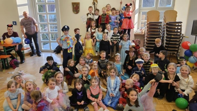 Die kleinen kostümierten Kinderfaschingbesucher. (Bild: Daniela Malzer)