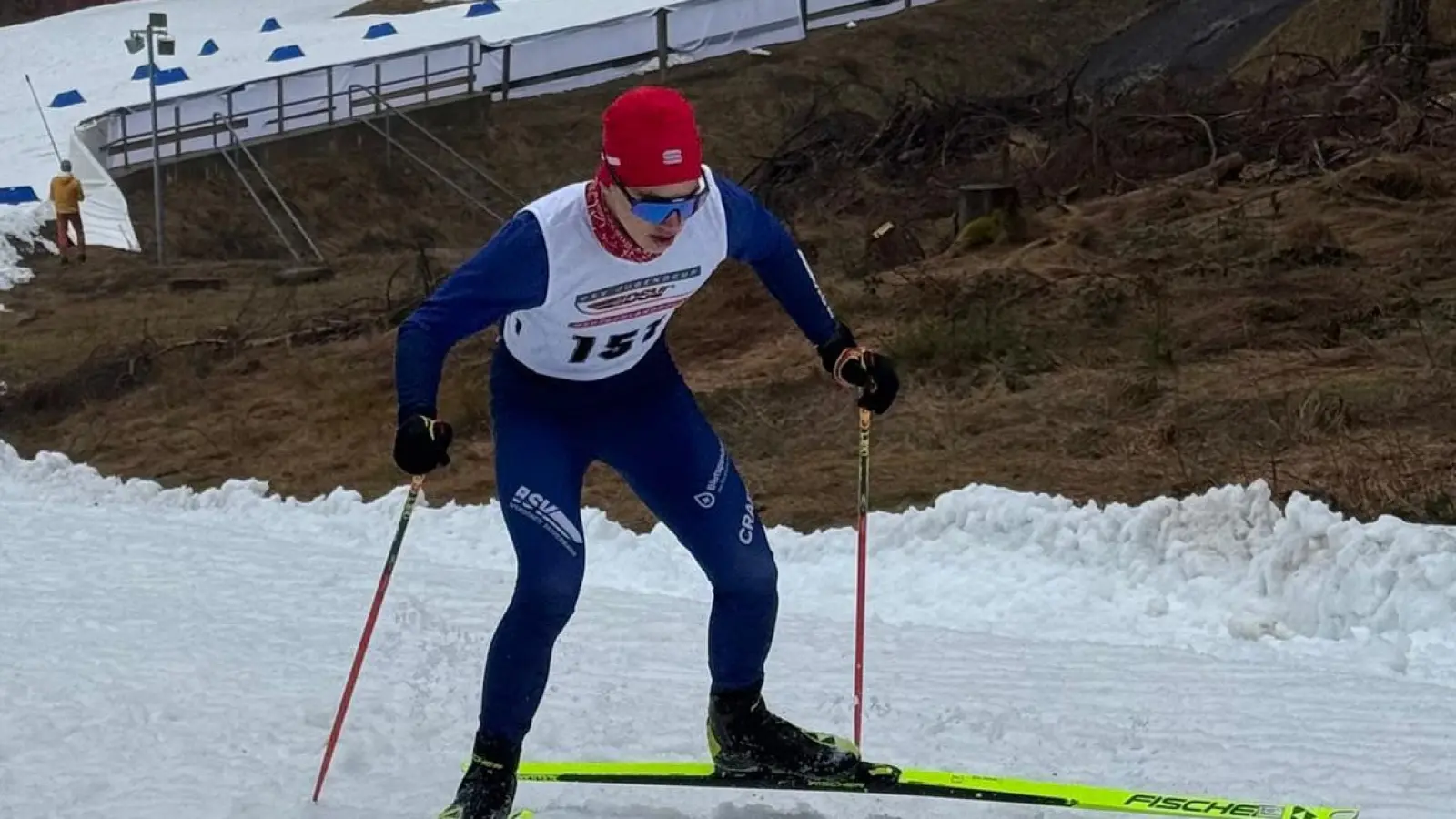 Tobias Loos (SCMK Hirschau) erzielte auf den schweren Weltcupstrecken in Oberhof beim Deutschlandpokal mit dem 6. Platz ein herausragendes Ergebnis (Bild: Christian Lingl)