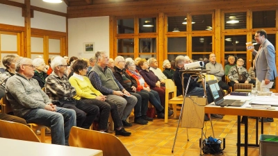 Kirchengeschichte-Experte Dr. Markus Lommer beim Vortrag bei den Tutzing-Freunden (Bild: Siegfried Bühner)