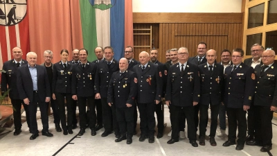 Höhepunkt der Vollversammlung in Fuchsmühl waren die Ehrungen. (Bild: Werner Robl)