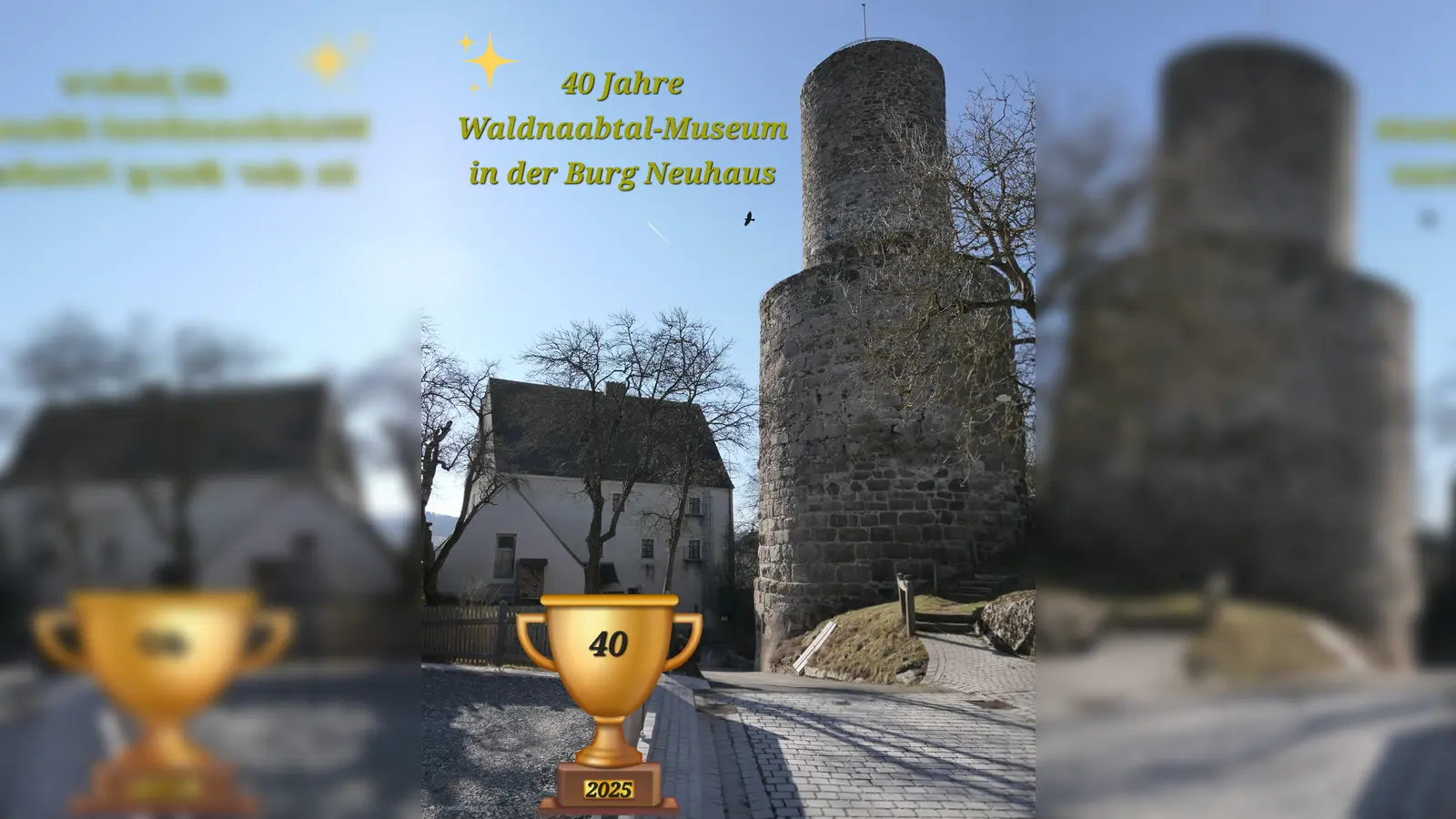 Blick auf die Burg, mit Butterfassturm (Bild: Harald Krapf)