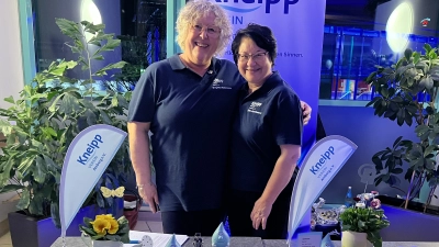 Infostand Kneippsauna Abend. (Bild: Jacqueline Fuchs)