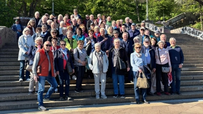 Die Reisegesellschaft beim gemeinsamen Gruppenbild. (Bild: Konrad Zant)