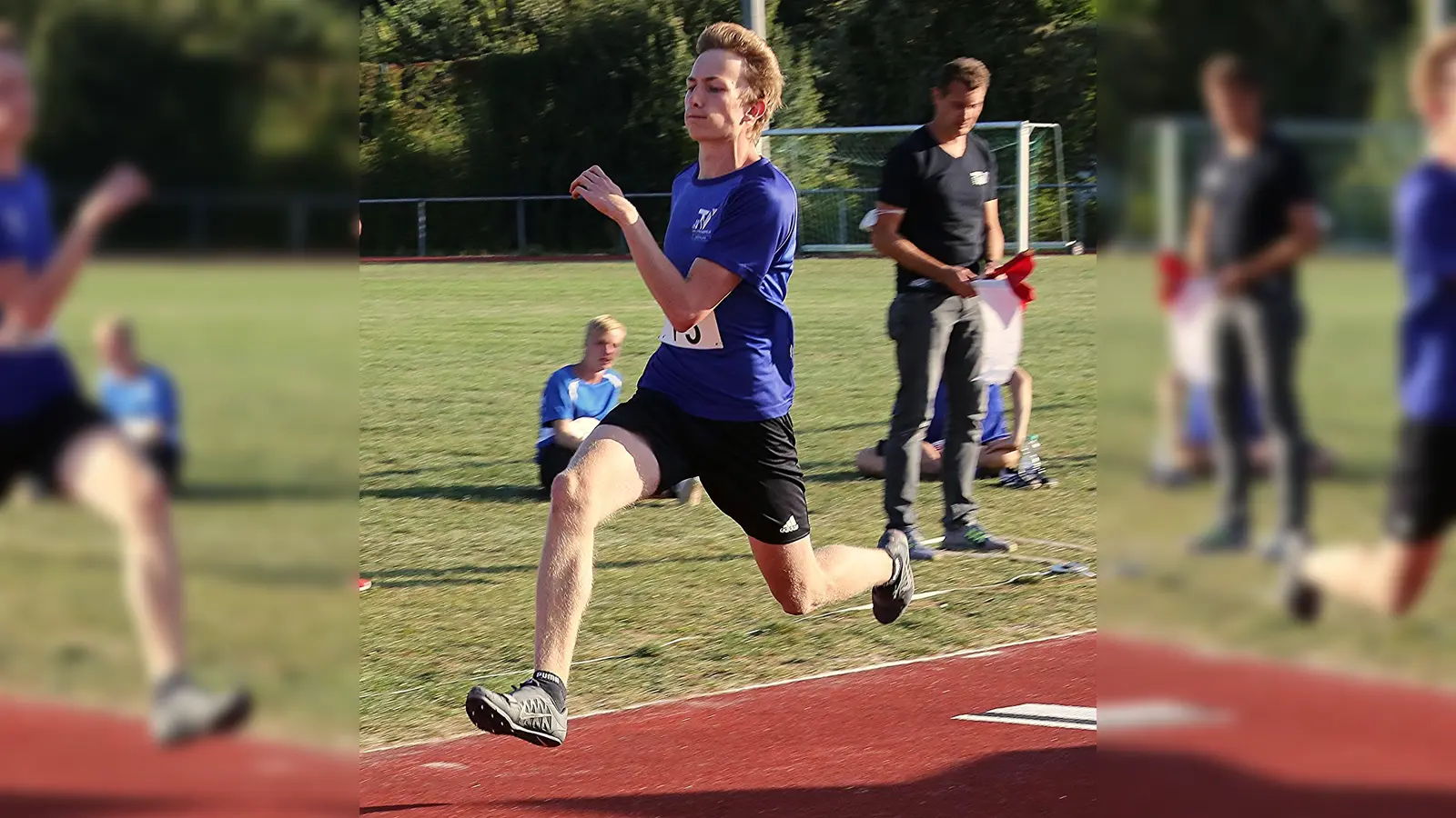Markus Strasser landete bei exzellenten 7.09 m in der Sandgrube (Bild: Franz Pretzl)
