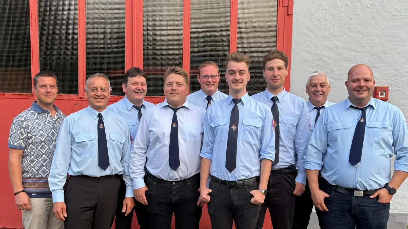 v.l.n.r.: BGM Kaduk Jörk, Hiltel Hans, Renner Jürgen, Kirsch Julius, Eichenseer Julian, Hiltel Jannik, Hiltel Andreas, Knossalla Tobias (Bild: Sebastian Eichenseer )