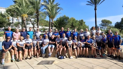 Auf über 25000 Kilometern stählten 38 Radlerinnen und Radler der Concordia Pirk auf Mallorca im Trainingslager die Beine.  (Bild: Alexander Radlbeck)
