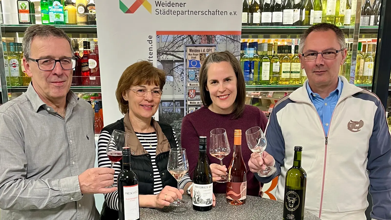 Das Winzerquartett aus Weiden am See ist wieder zu Gast in der Oberpfalz. (Bild: Philipp Franz)