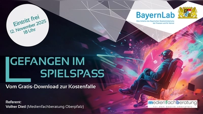 Vortrag zum Thema: Gefangen im Spielspaß - Vom Gratis-Download zur Kostenfalle (Bild: exb)