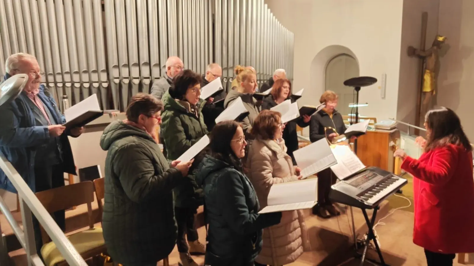 Der Kirchenchor Oberwildenau. (Bild: Florian Zinkl )