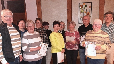 Jubilare und Spende (Bild: Christian Maier)