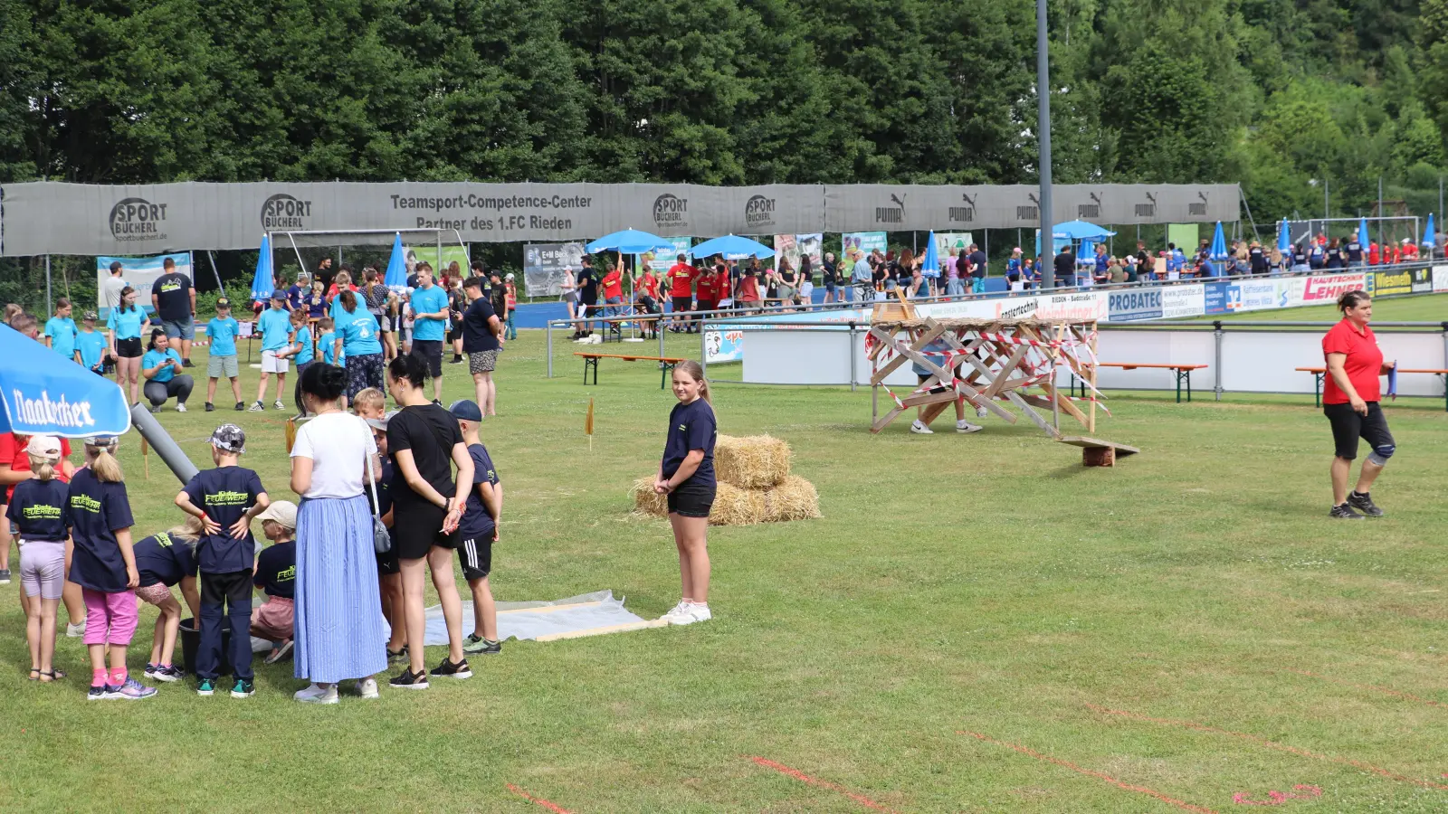 Das Spiel ohne Grenzen der Kinderfeuerwehren im Landkreis Amberg-Sulzbach richteten voller Erfolg die Riedener 2025 aus. (Bild: Michael Rabenhofer)